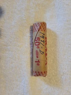 1981 D Denver Mint Uncirculated Red Cents Pennies Roll