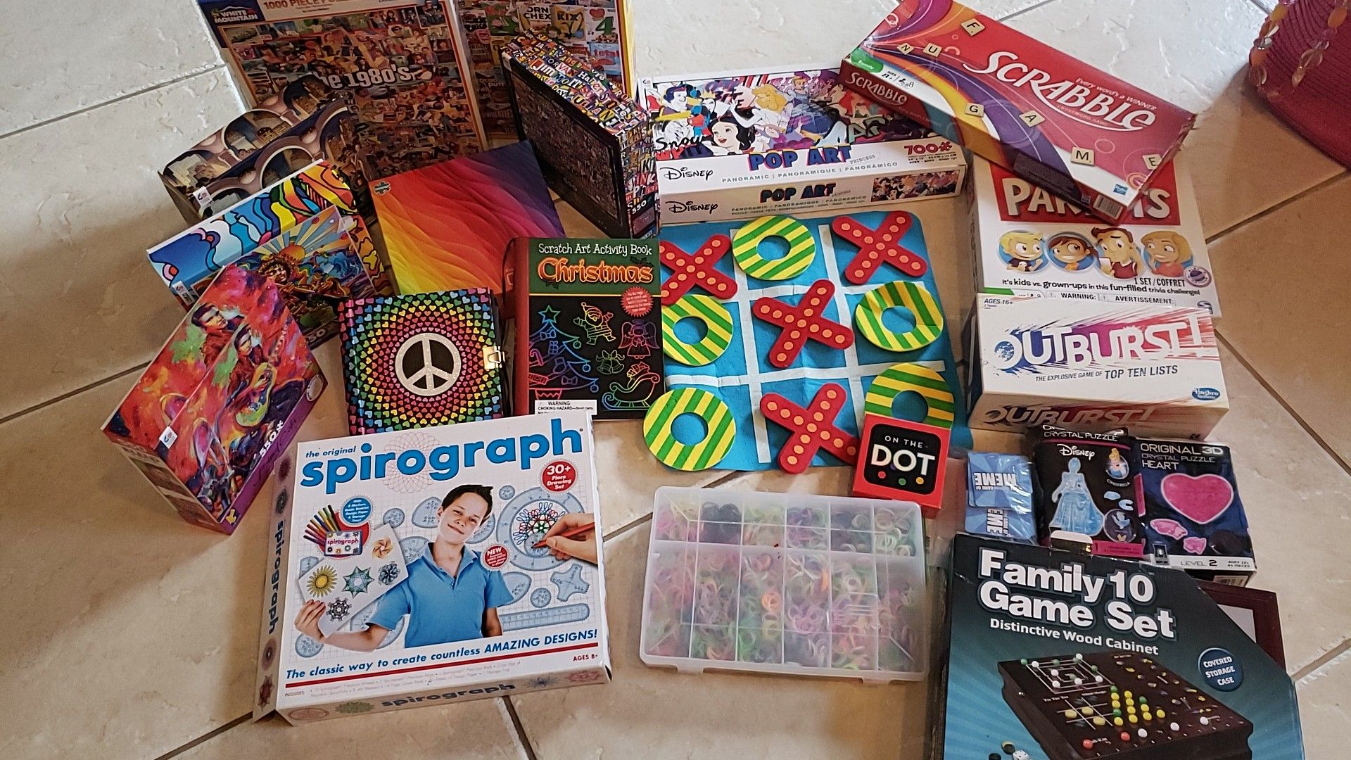 Lot of games, puzzles, arts n crafts for Holidays