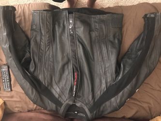 Frank Thomas genuine leather motorcycle jacket