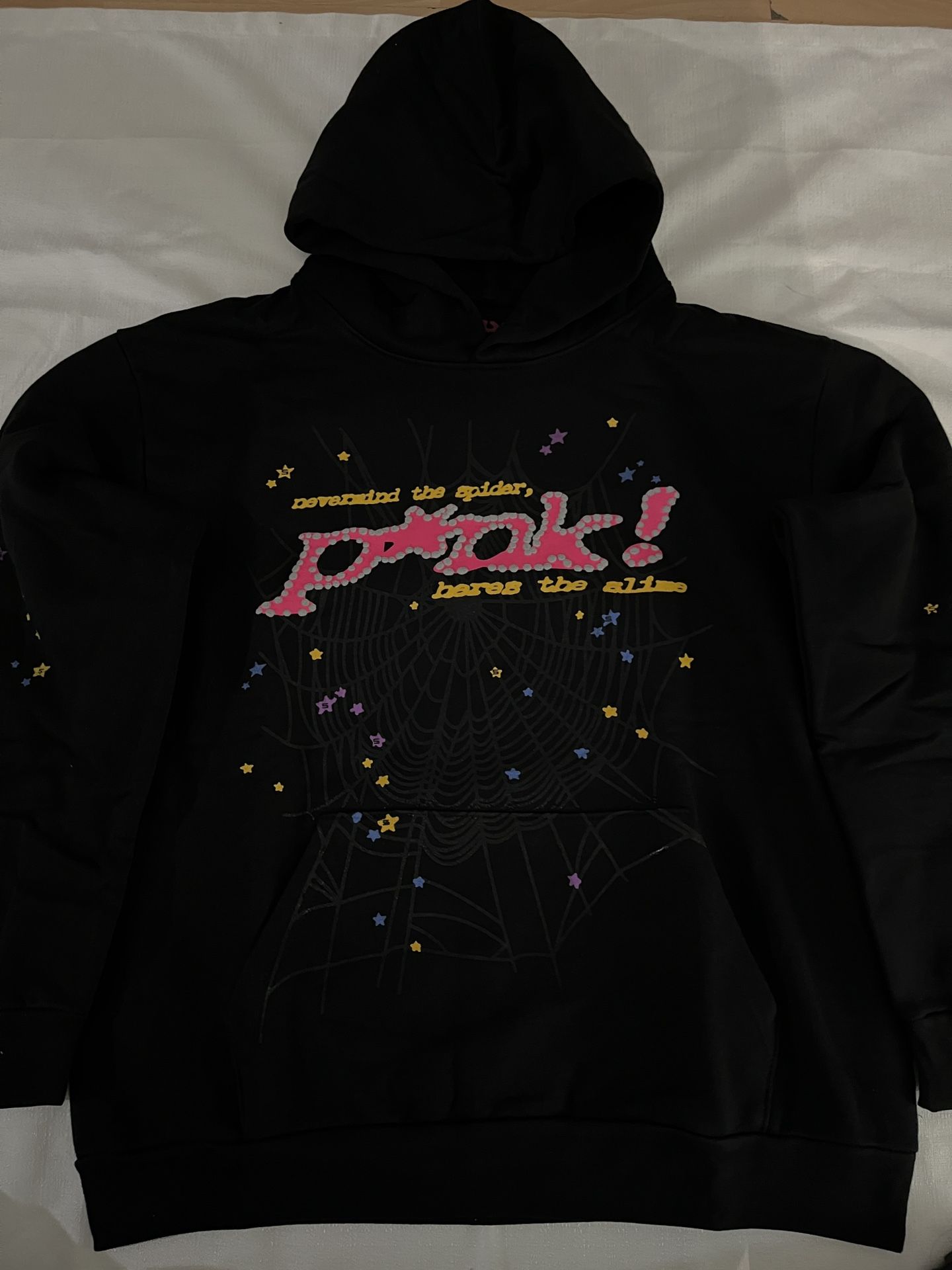 Spider Hoodie Pink And Black
