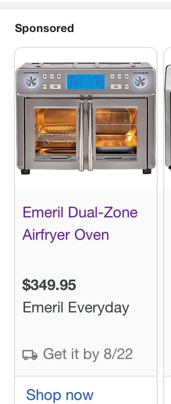 Emeril Lagasse French Door Air Fryer 360 As Seen on TV for Sale in Rison,  Maryland - OfferUp