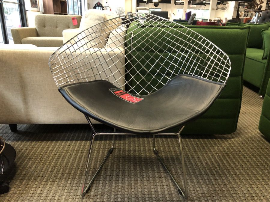 Bertoia diamond wire chrome chair