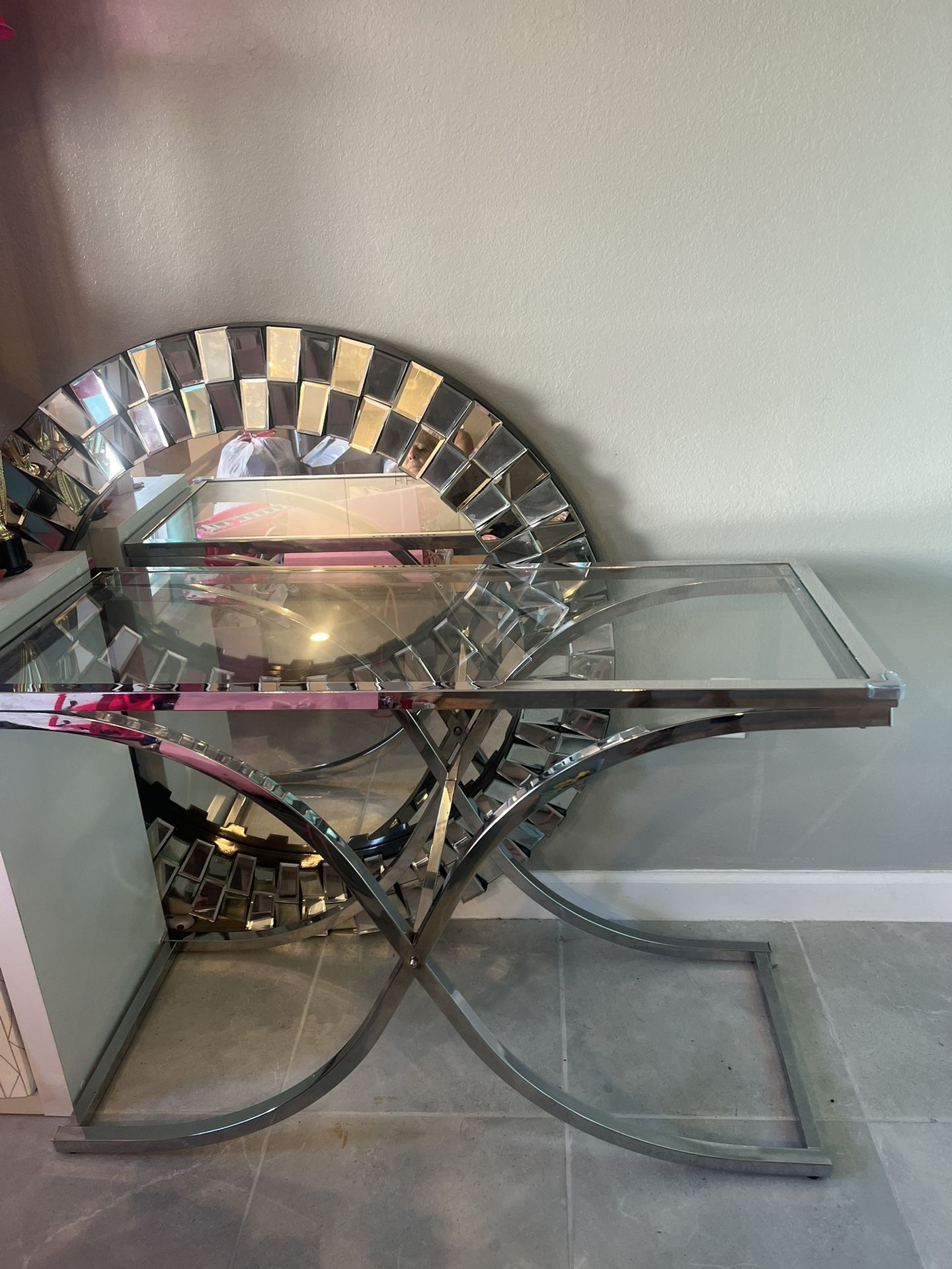 Table Modern Silver