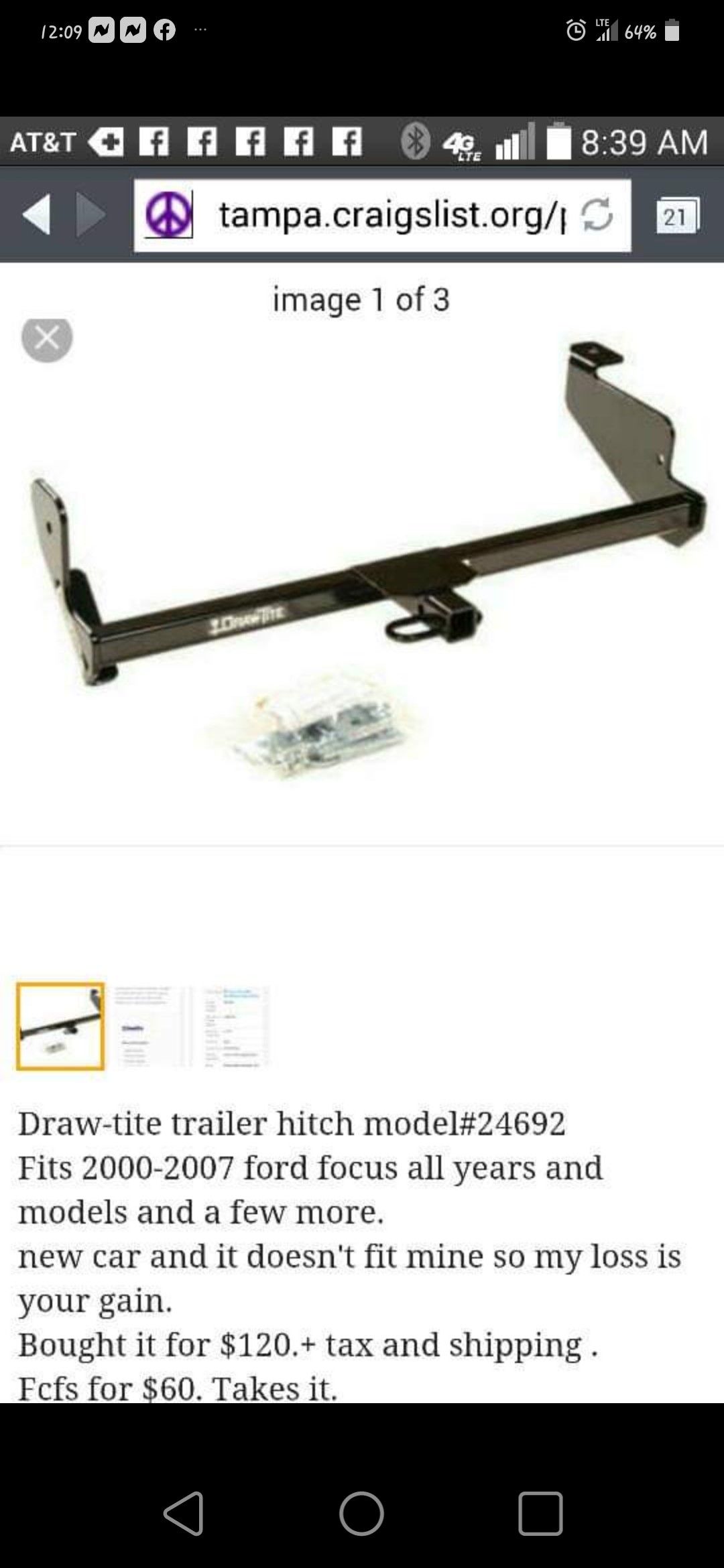 Trailer hitch draw tite