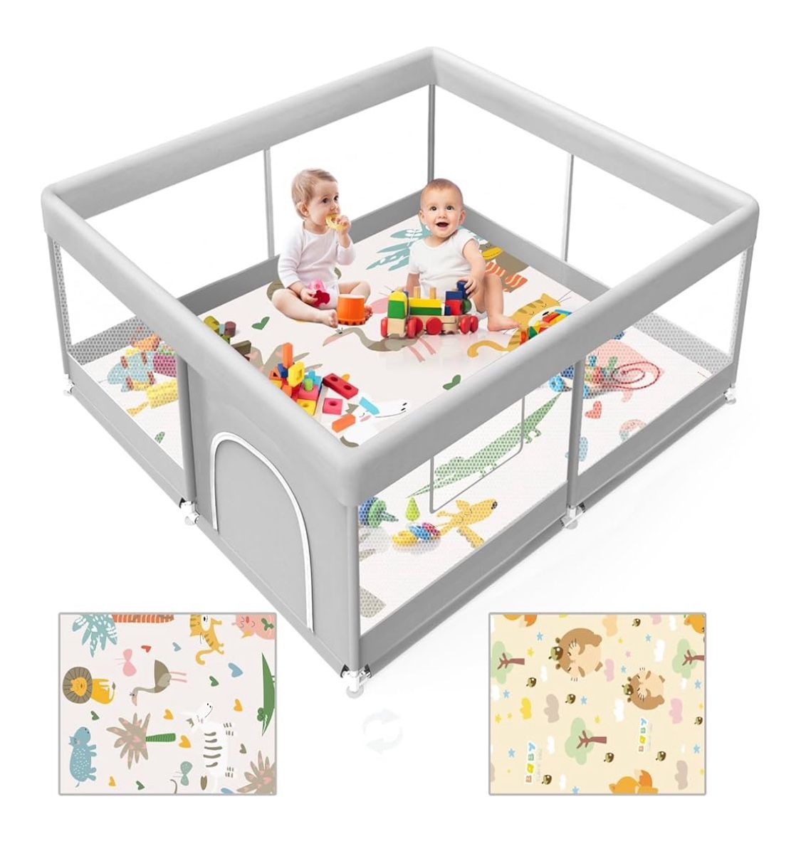 Play pen 50”x50” with mat