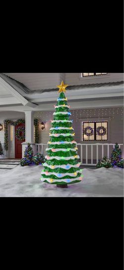 Giant Outdoor Color-Changing Christmas Tree from Home Depot
