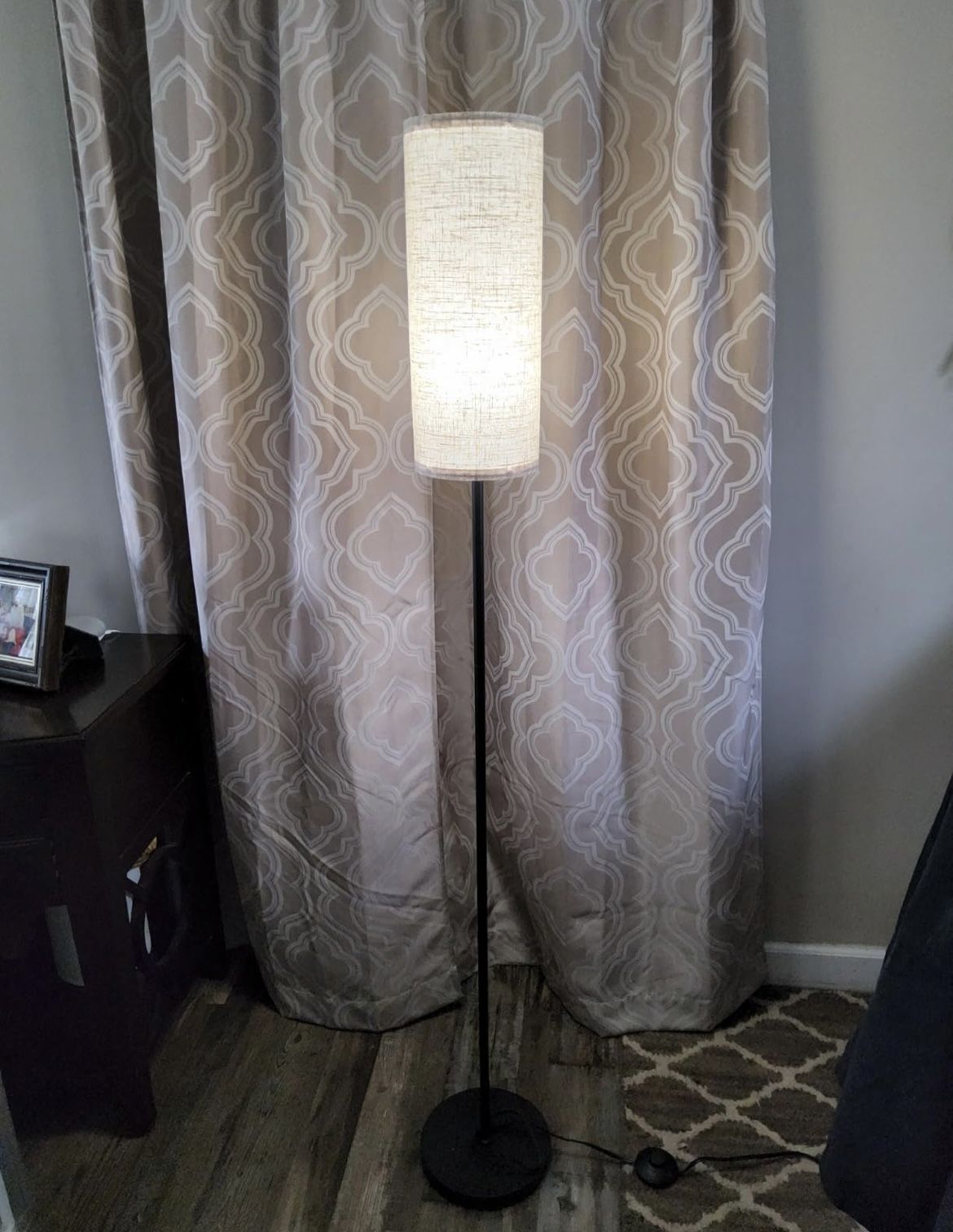  Floor Lamp for Living Room w/ Lampshade for Living Room, Bedroom,
