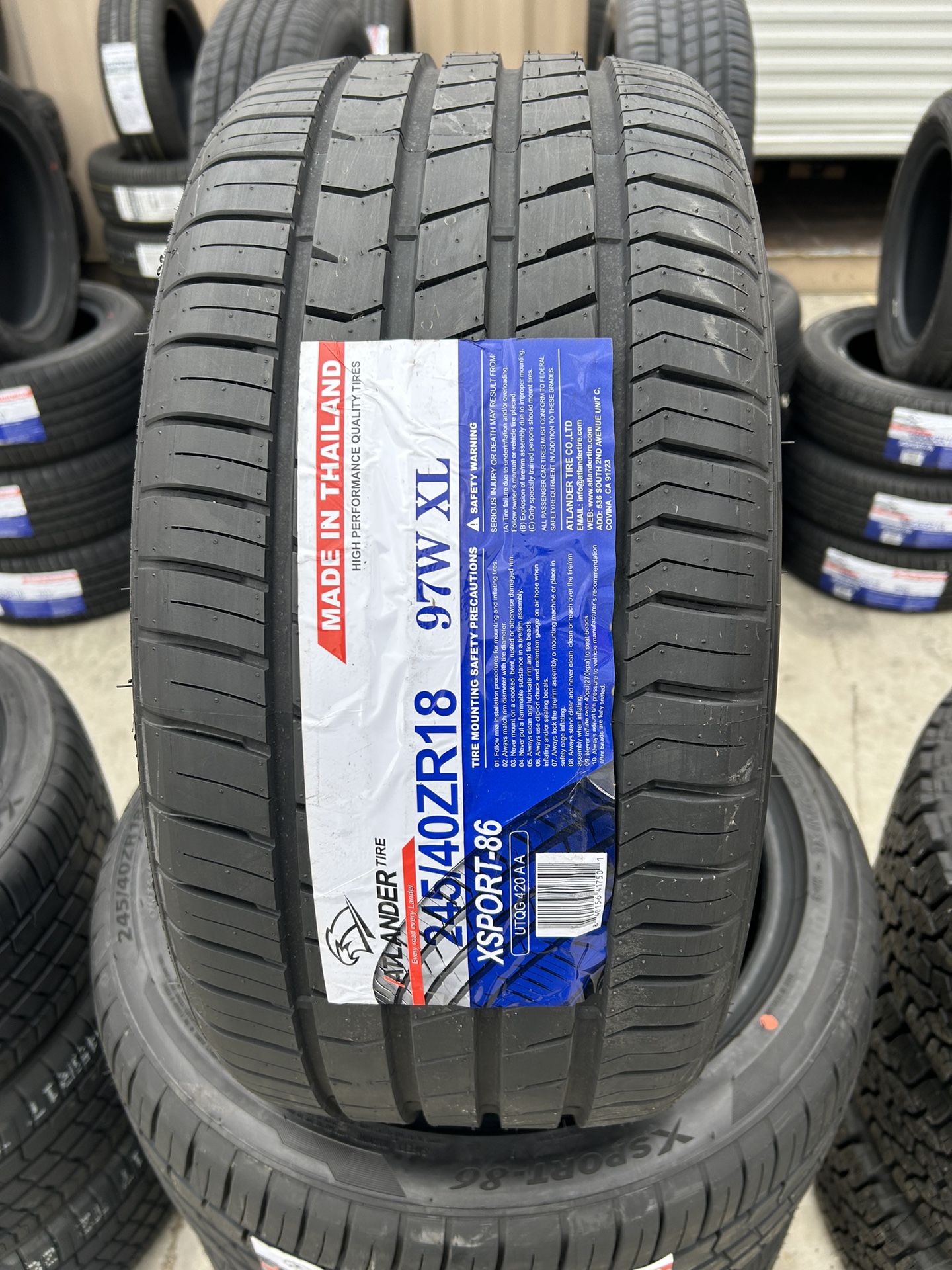 Set of brand New Tires 245/40/18 245/40R18