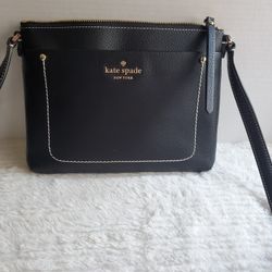 Kate Spade ♠️ Black Leather Crossbody