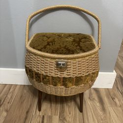 Vintage Sewing Box On Legs 