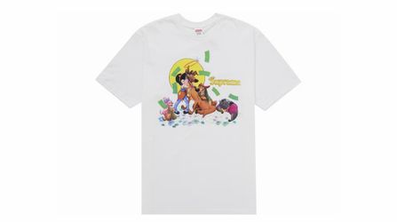 Supreme All Dogs Go To Heaven In White Size Large ***SEALED IN BAG*** OPEN TO TRADES IN POKEMON BOXES