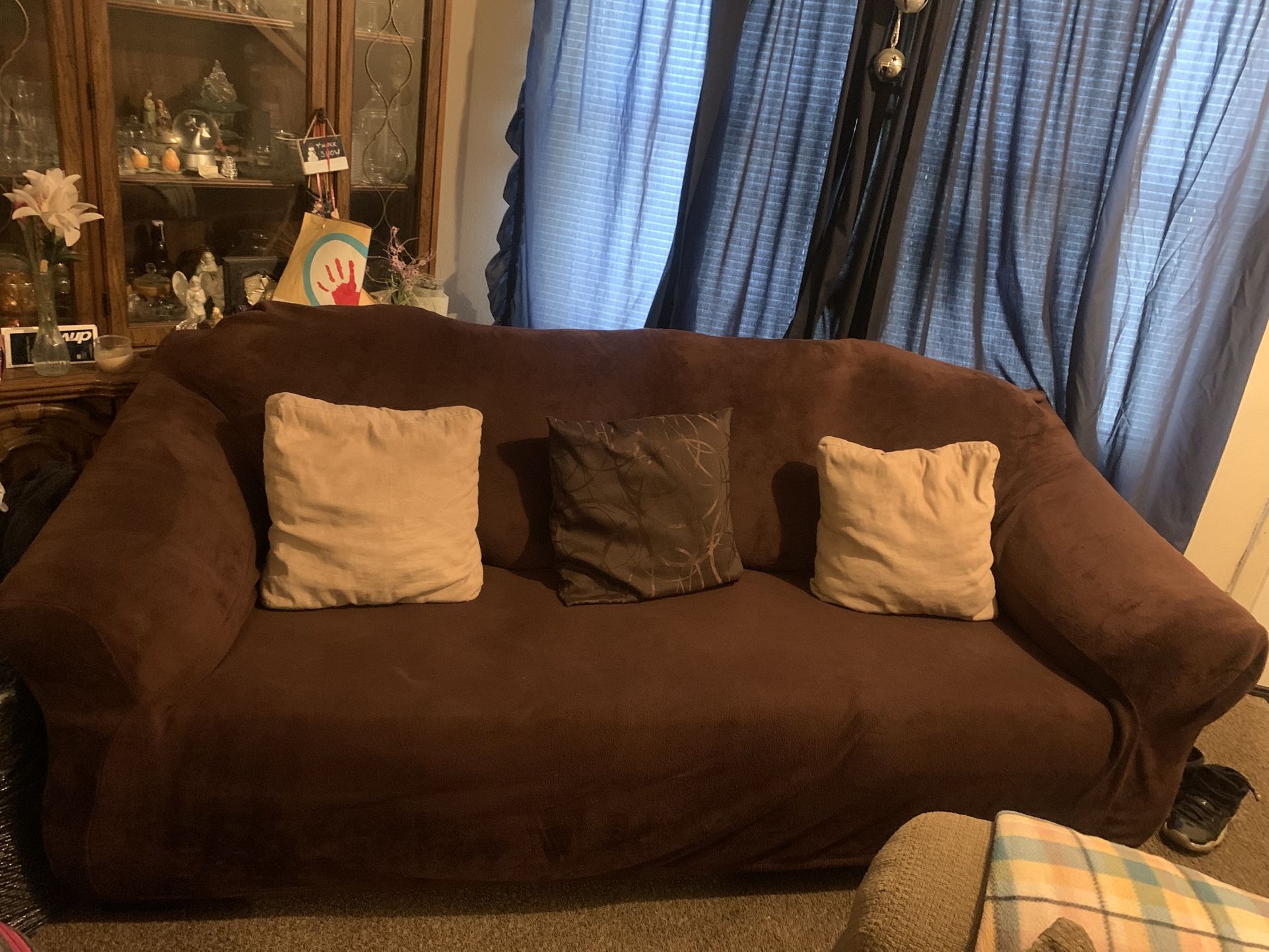 BROWN COUCH