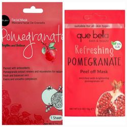Pair /Set Of 2 New Pomegranate Face Mask/ Refreshing Mask/ Skin Care