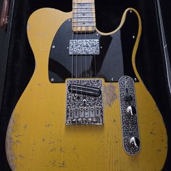 Custom Relic Telecaster Partscaster – Alnico 5 Humbucker, Fender Neck, Ash Body
