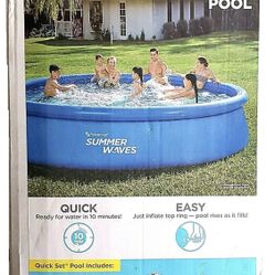 🔥🔥Summer Waves 15ft x 36in Quick Set Inflatable Pool with Pump 10 min Setup🔥🔥