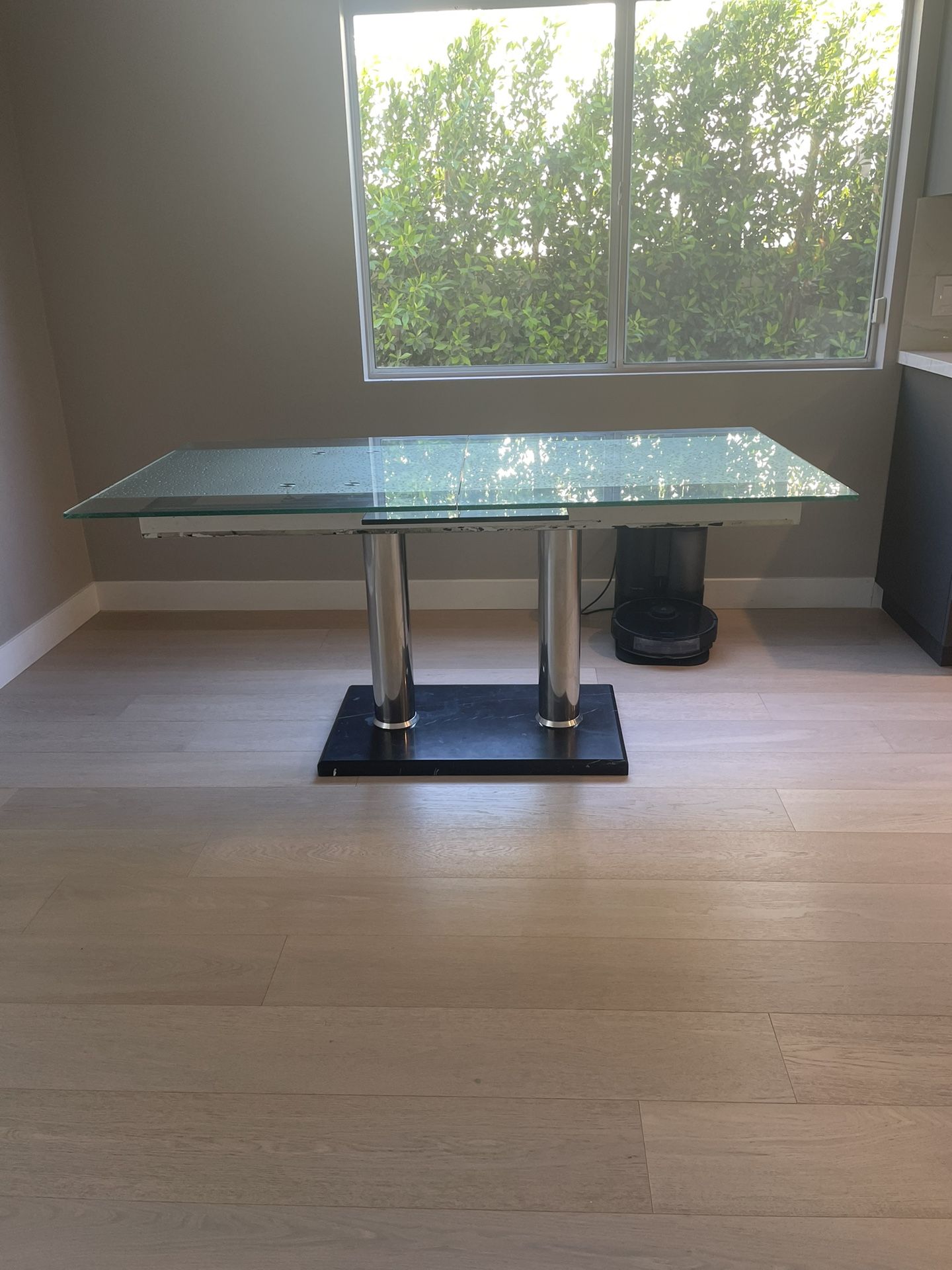 Modern Glass Table Adjustable
