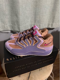 KD18 purple/ pink/lilac  basket ball shoes
