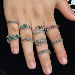 Anillos De Plata Marquesita 925 Mexicana