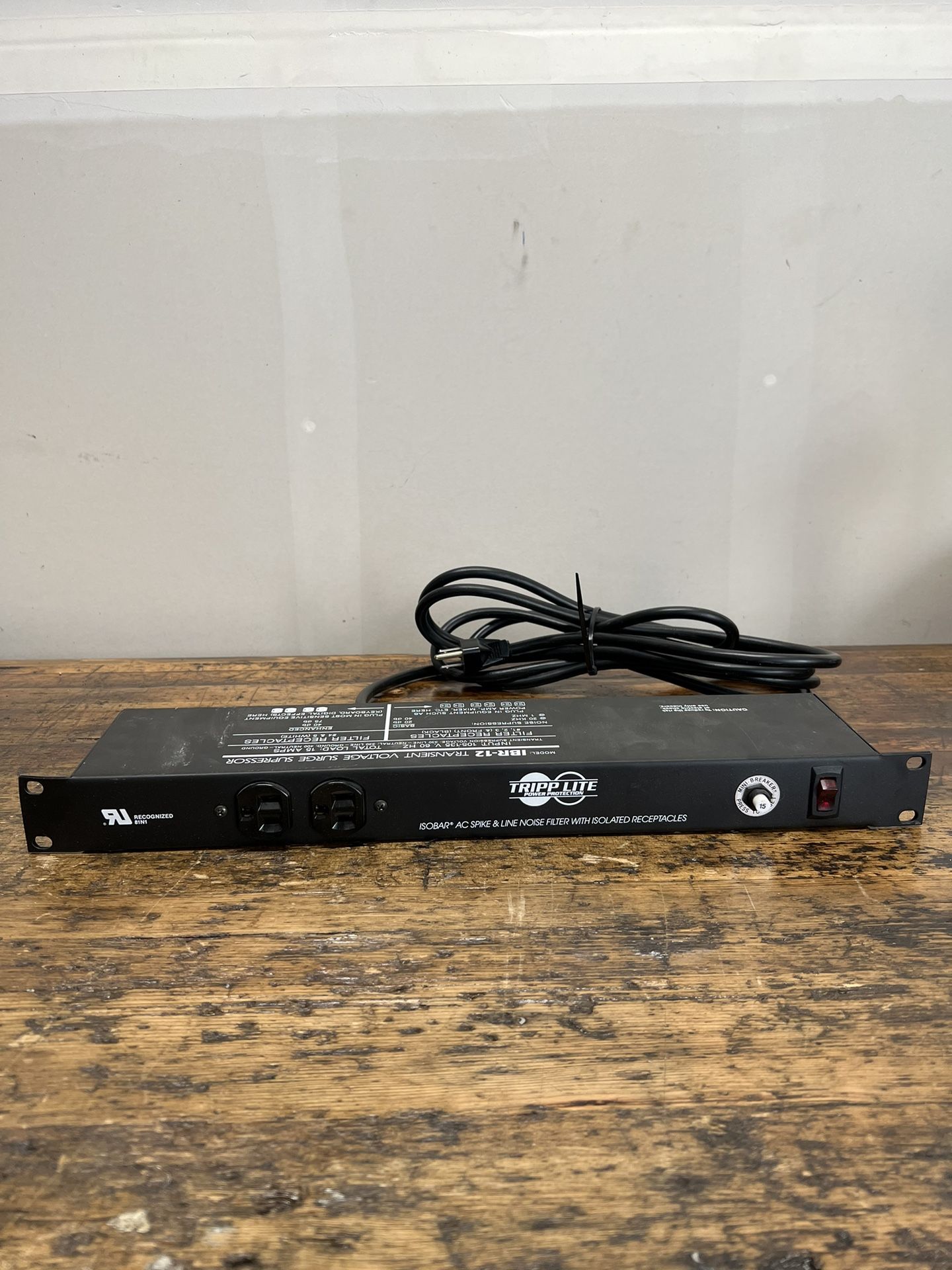 Tripp Lite IBR-12 Ultra Transient Voltage Surge Suppressor 120v Rack Mount