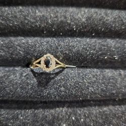 Black Stone Ring 14k