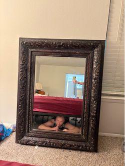 Antique Wooden Mirror