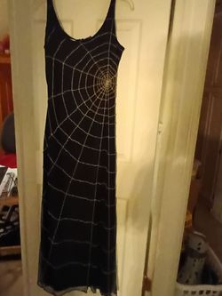 Vintage Harrison Morgan Hand beaded with silver beads and a black gown