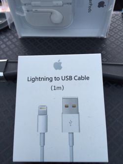 Apple lighting cable.