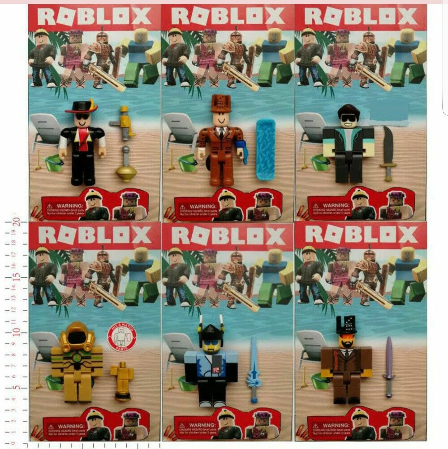 Roblox 6 PCS Action Figures Game Character Set Sealed Pack Kid's Party Toys Gift