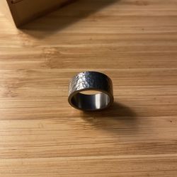 Hammered Tantalum Ring Wedding Band