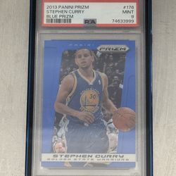Stephen Curry 2013 Prizm #176 Blue PSA 9 - Steph