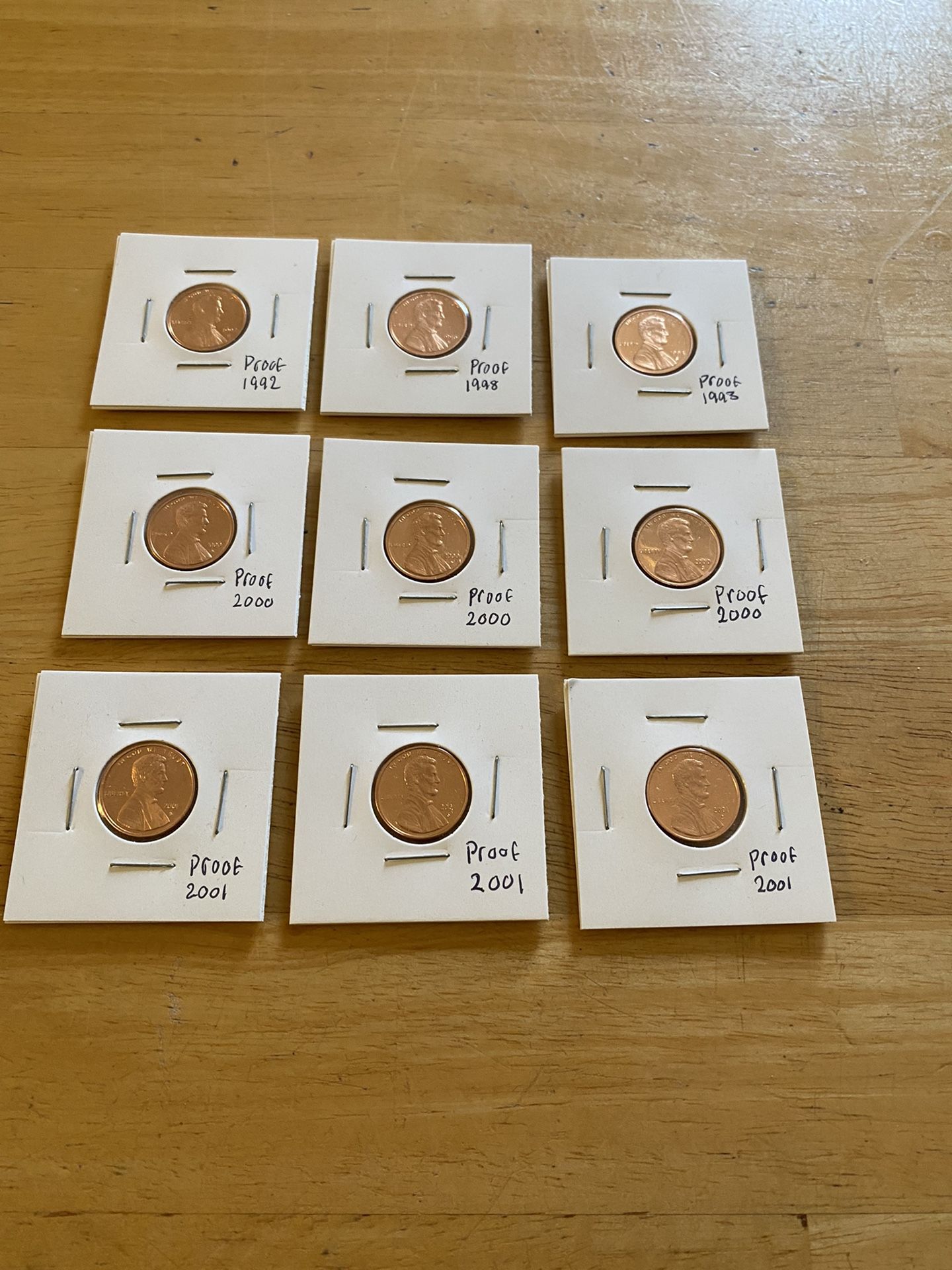 Proof Pennies $5.00 Each