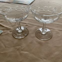 Vintage Wine Glasses