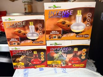 Reptile day and night heat bulbs 100 and 150 watt