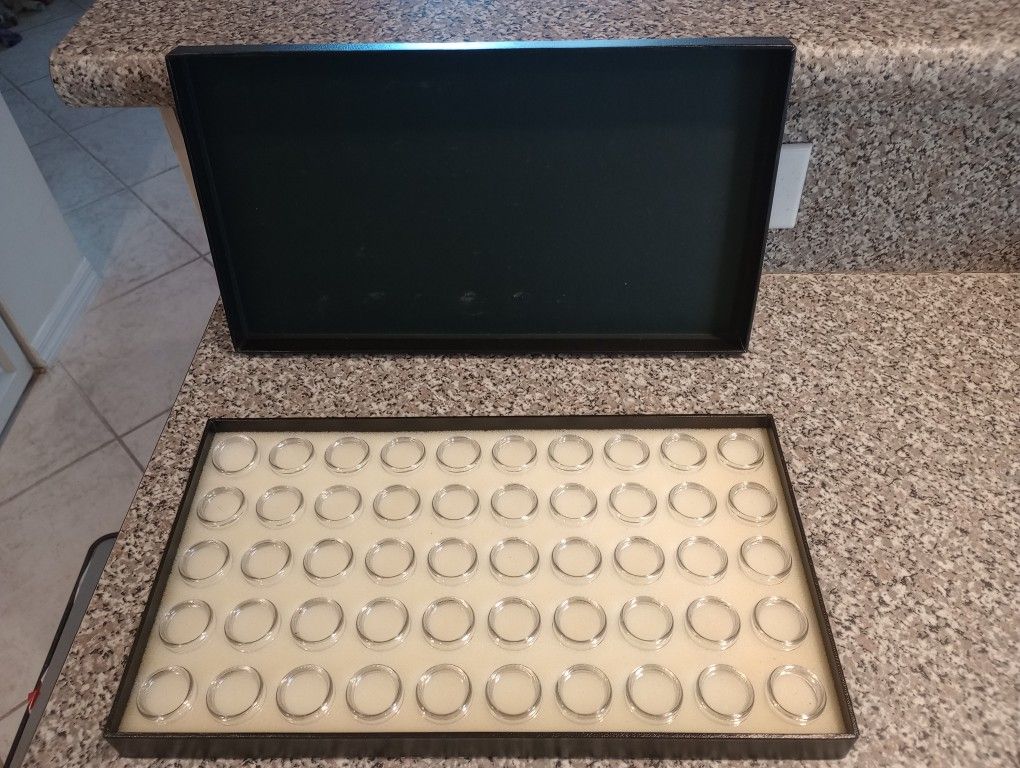 50 Container Foam Gem Jar Tray Box Display Case Container Jewelry Gemstones Jewels Coins Clock Watch Parts Storage