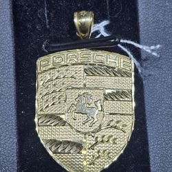 10kt YG Small Porsche Emblem. (C-3) ASK FOR RYAN. #(contact info removed)41