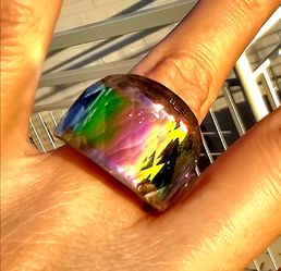 Rainbow 🌈 crystal ring