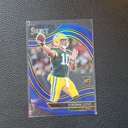 Jordan Love Rookie Blue Prizm Die Cut Green Bay Packers