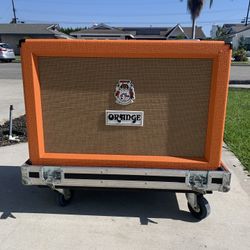 Orange 2x12 Speaker Cabinet With Road Case