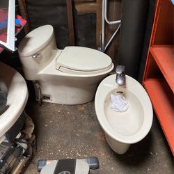 Toto Toilet And Bidet And Jacuzzi Combo