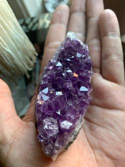 Amethyst cluster Slice Brazilian Amethyst amazing luster and great quality from personal collection