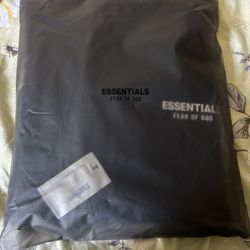 Essentials Black Fleece Hoodie 