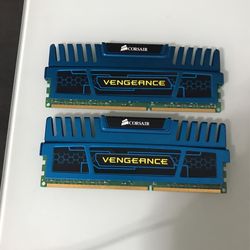 Corsair Vengeance Blue 16GB (2x8 GB) DDR3 1600MHz (PC3 12800) Desktop Memory 1.5V