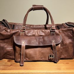 Brand New Men’s Authentic Leather Travel Tote Bag 