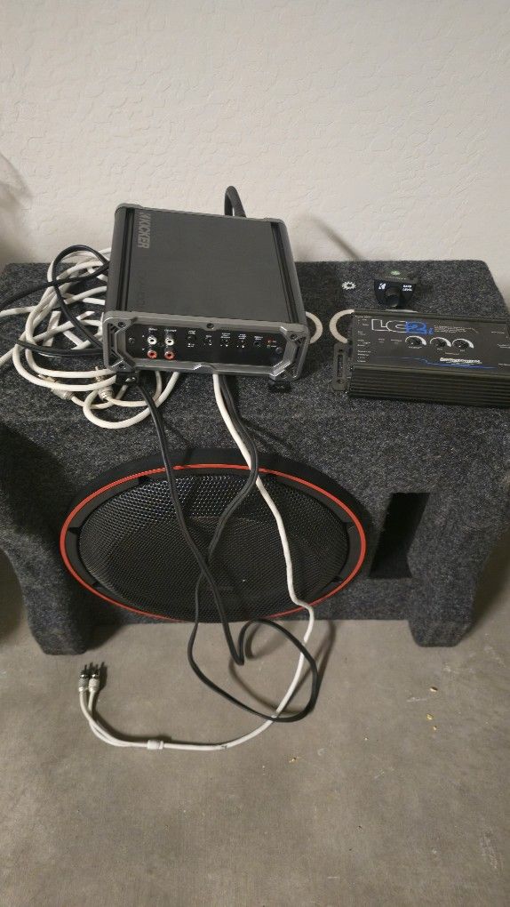 12" Sub Woofer With Box And Amp