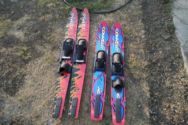 Kid and Adult Water Skis