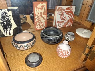 authentic Acoma indian pottery collection