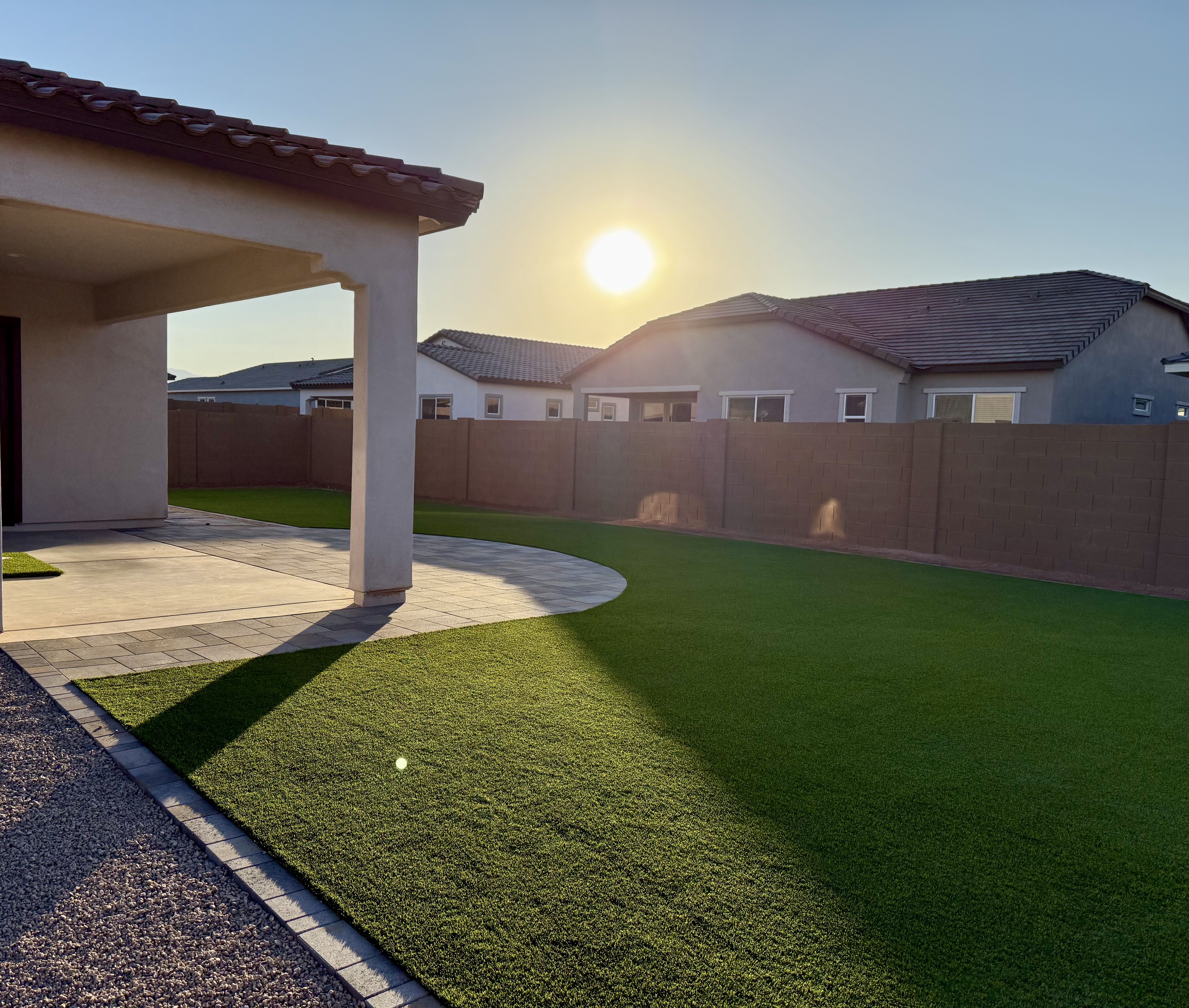 Turf, Pavers, Fire-pits, Putting Greens, BBQs, Wall, Travertine, Full Remodels