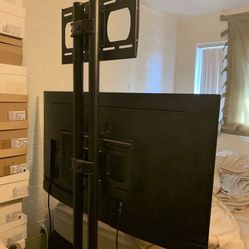 Industrial Floor Mount TV Stand 1k New