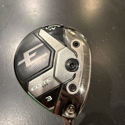 Callaway Elyte 3 wood triple diamond. Denali 55g 6.0