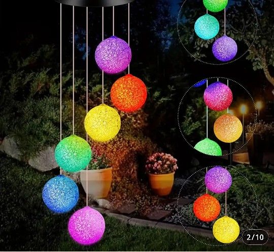 Solar Powered Wind chimes